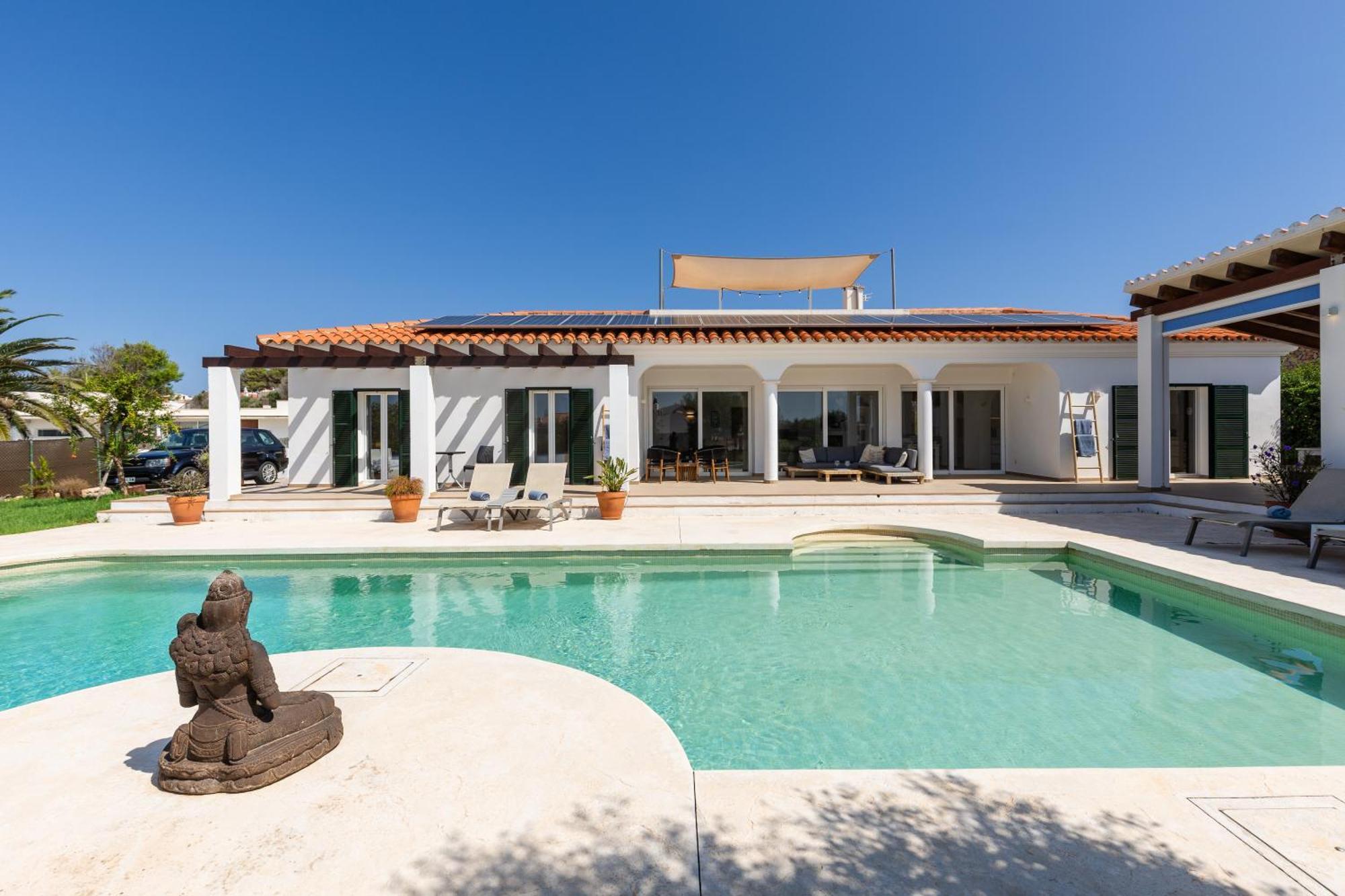 Villa Maravilla With Heatable Pool Rooftopbar With Sea Views And Range Rover Binibeca Esterno foto