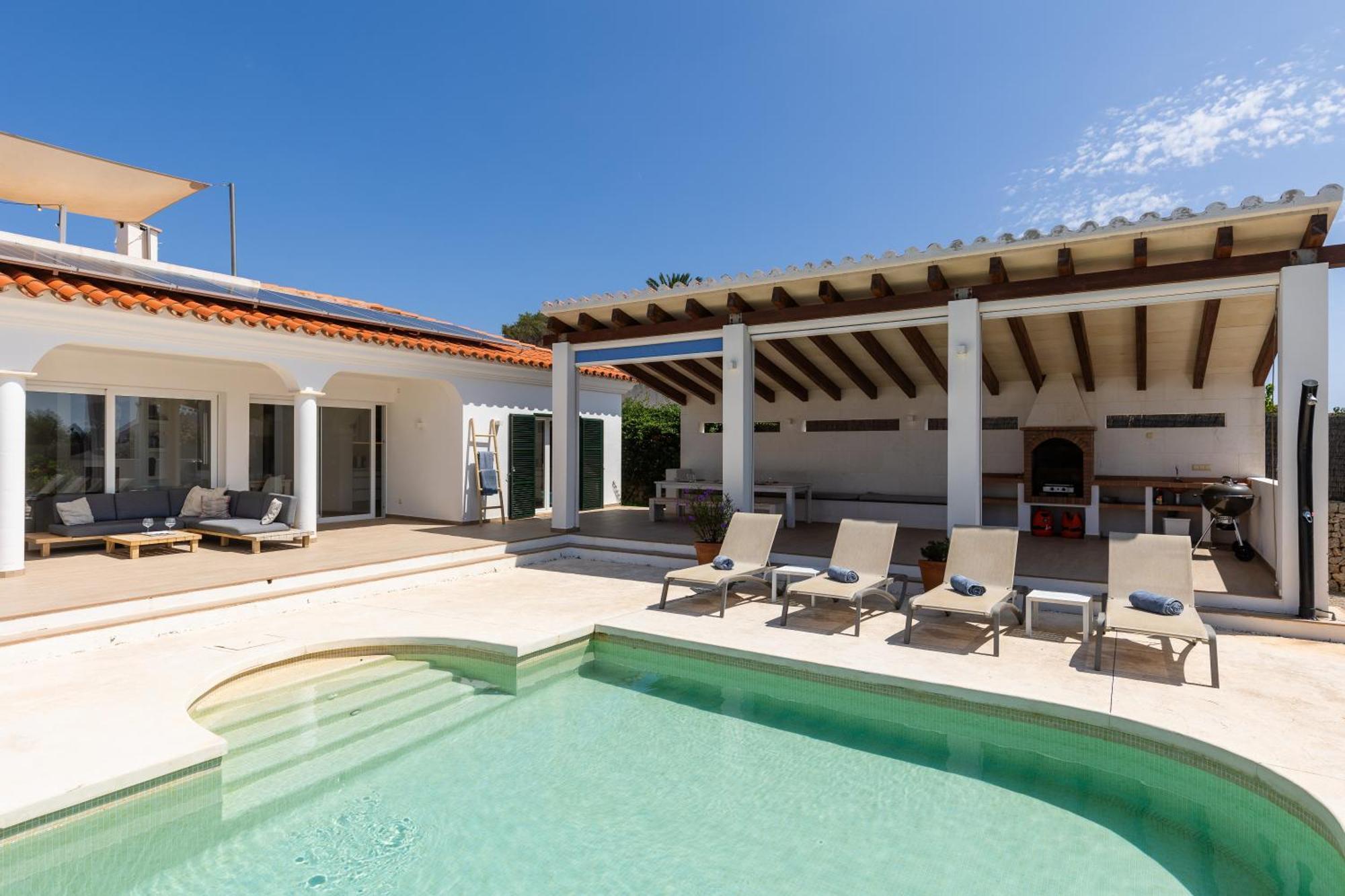 Villa Maravilla With Heatable Pool Rooftopbar With Sea Views And Range Rover Binibeca Esterno foto